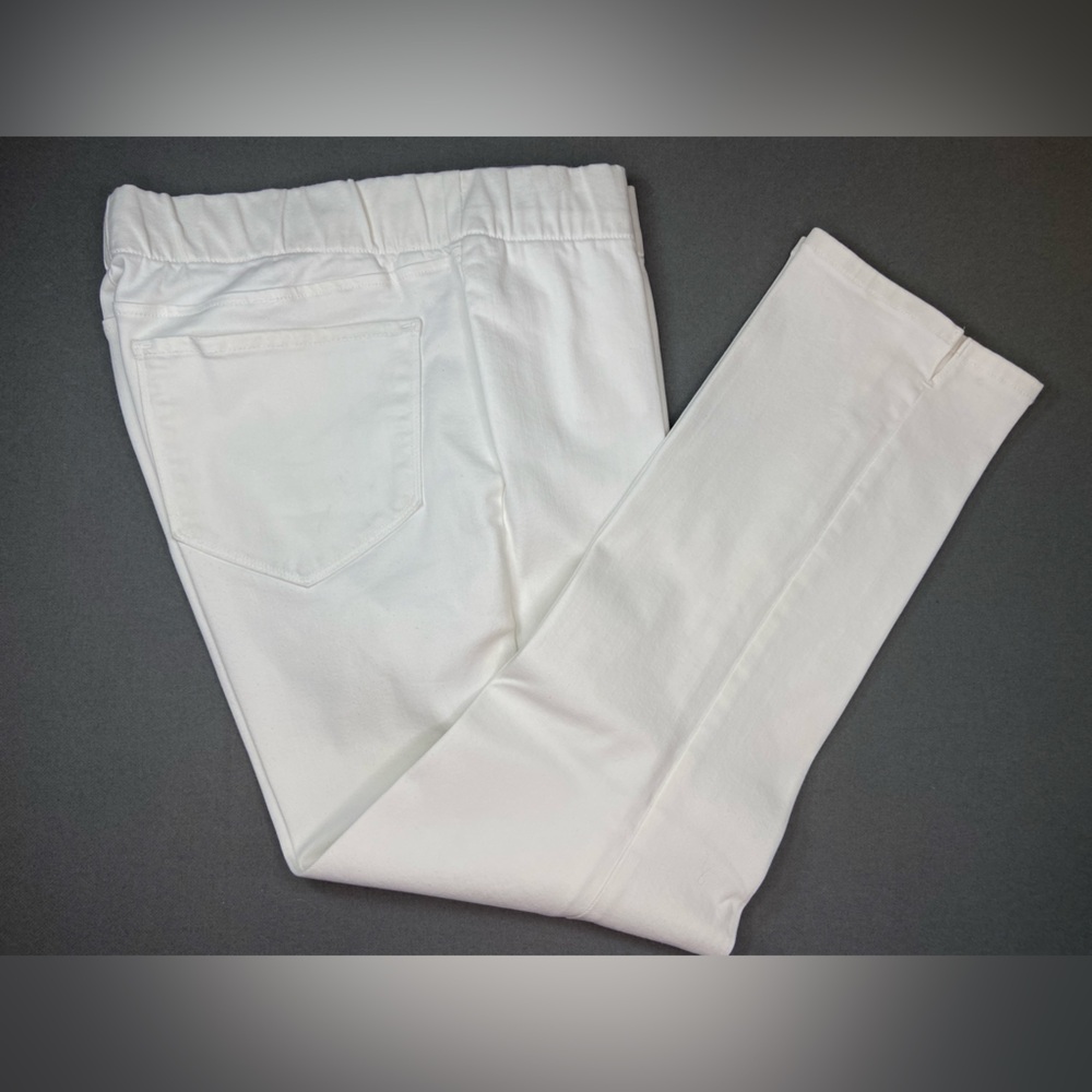 Not Your Daughters Jeans NYDJ Alina‎ White Jeans Pull On Ankle Length Size 14